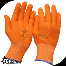 SRSAFETY Luvas de malha de nylon de laranja luvas de segurança mãos protegidas / luvas de segurança